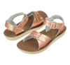 Salt-Water Surfer rose gold sandals, youth 1721M