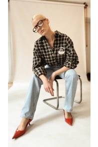Tina classy gray shirt