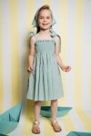 Dress mint plumetis with straps SS23300L