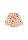 Shorts cotton light pink with strawberry print SS24146L