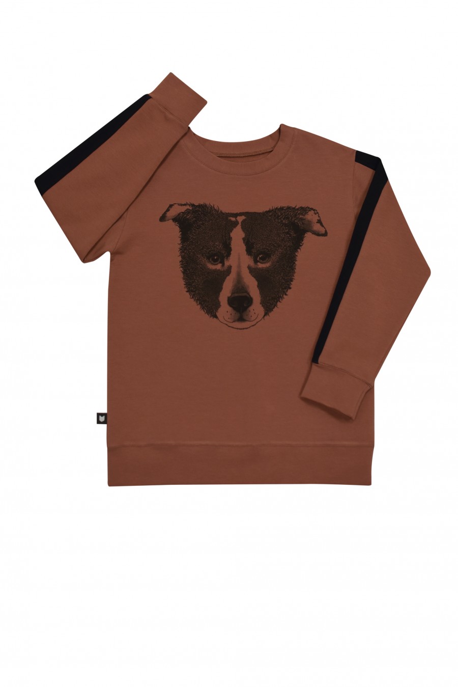 Brown sweater with dog FW18053