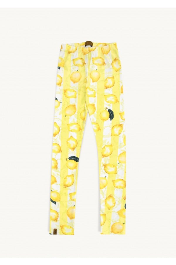 Leggings with allover lemon print KLA24004