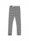 Leggings with black and white stripes FW21219