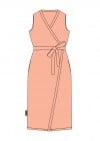 Wrap dress linen pink SS24361