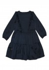 Dress dark blue satin FW23079L