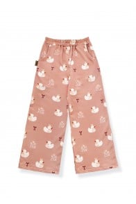 Pants with all-over duck print