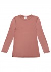 Top pink ribbed for female FW22160