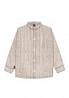Shirt with long sleeve and buttons muslin crème 0025_F25047