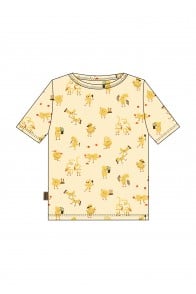 Top with allover pasta print