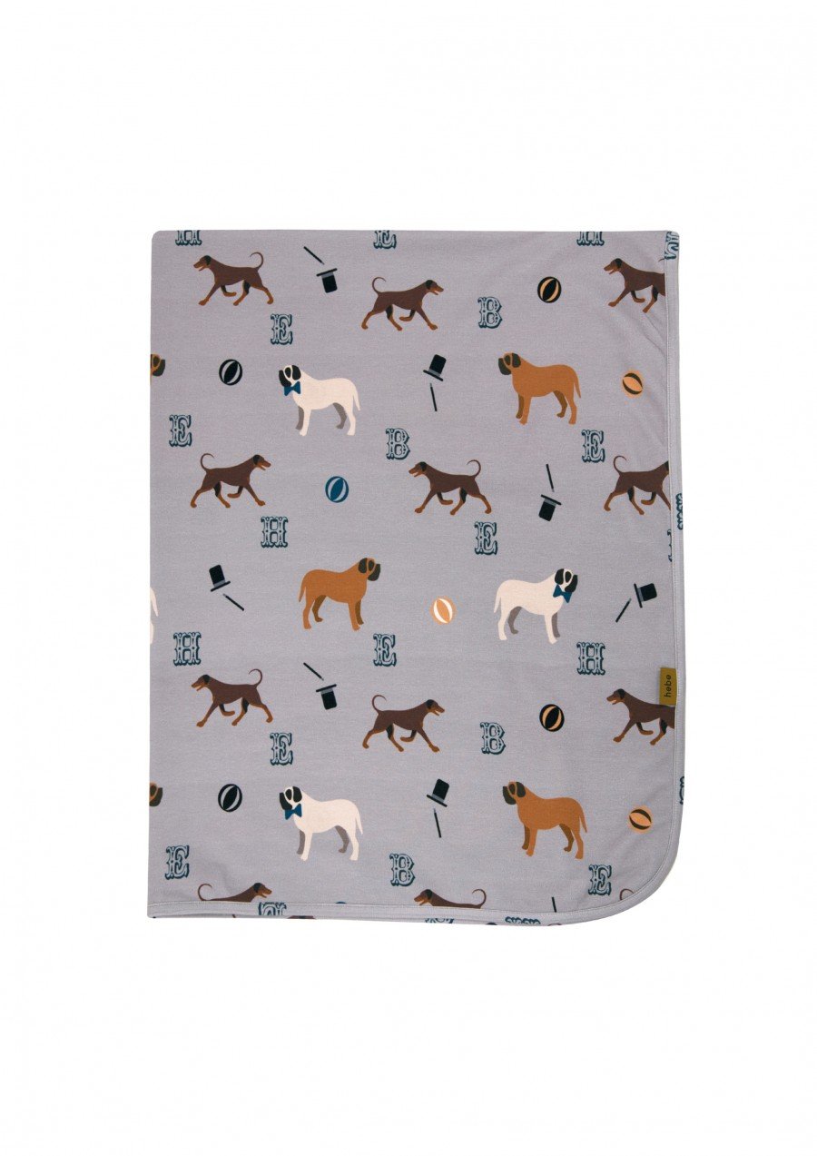 Blanket with dog print FW23198