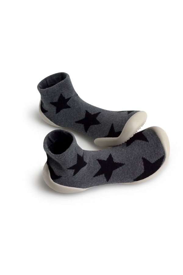 Collegien socks with rubber sole - Stars 958B