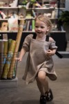 My little daughter linen summer dress, beige SS180184