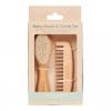 Comb & Brush set wood LDAC10122001