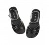 Salt-Water Boardwalk black sandals, adults 1906A