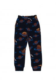 Sweatpants with allover planet print