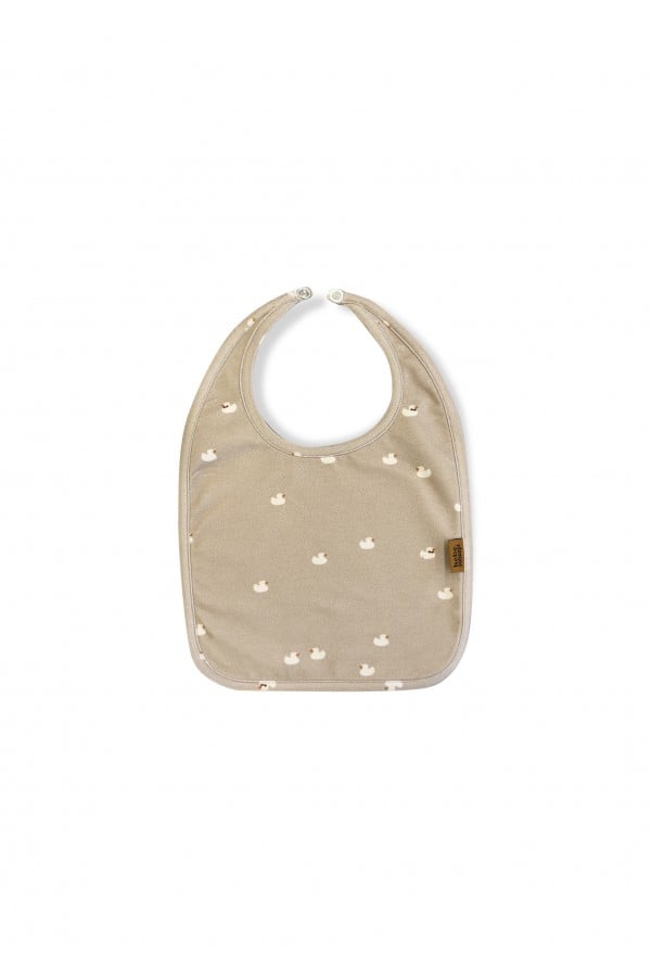 Bib with all-over small duck print 0175_F25054