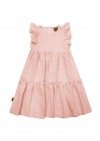 Dress light pink with ruffle SS23452