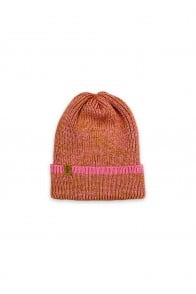 Hat merino wool pink