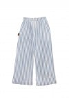 Pants with blue stripes and embroidery 0080_S25258