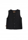 Vest black wool FW23294L