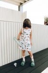 Jumpsuit off-white with goose print SS24015L