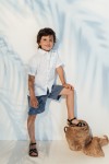 Shorts blue checkered, for boys SS21277