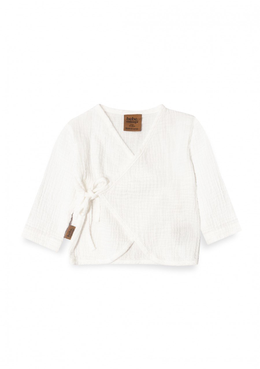 Baby jacket white muslin 0001_F25090
