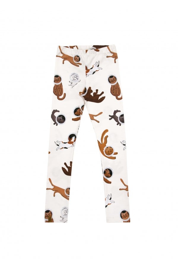 Leggings with allover cat and dog print FW24033