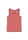 Top faded red ribbed for female SS23099