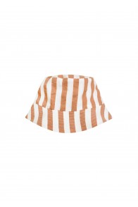 Sun hat with sandy brown stripes for boys