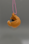 Orange fox necklace (small) POP11