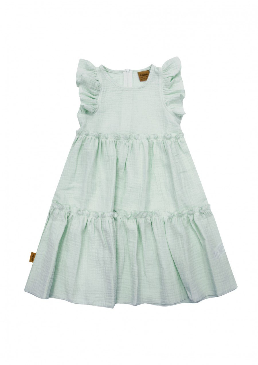 Dress light blue with ruffle SS23456