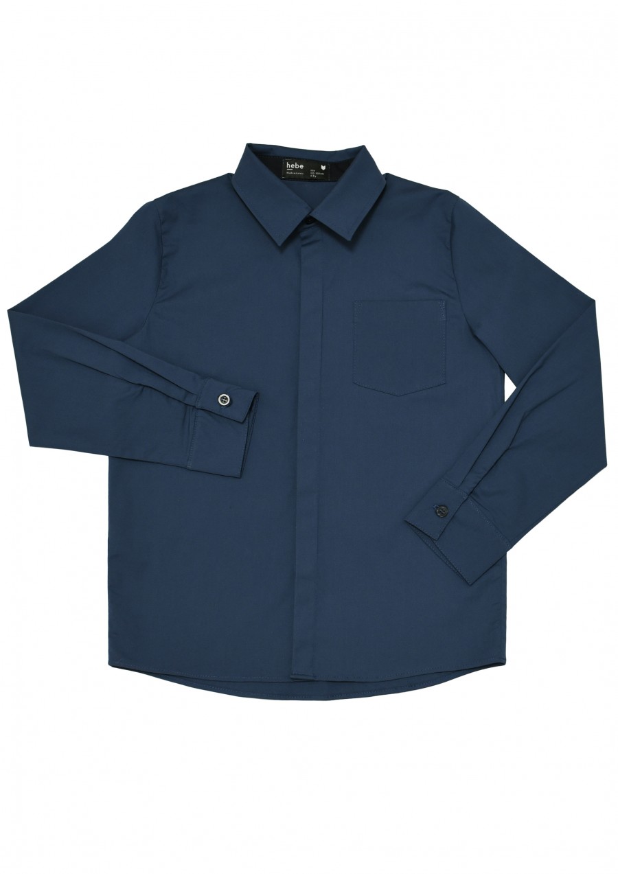 Shirt blue with raccoon FW19059