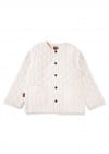 Jacket creme quilted with pockets and buttons 0299_F25312