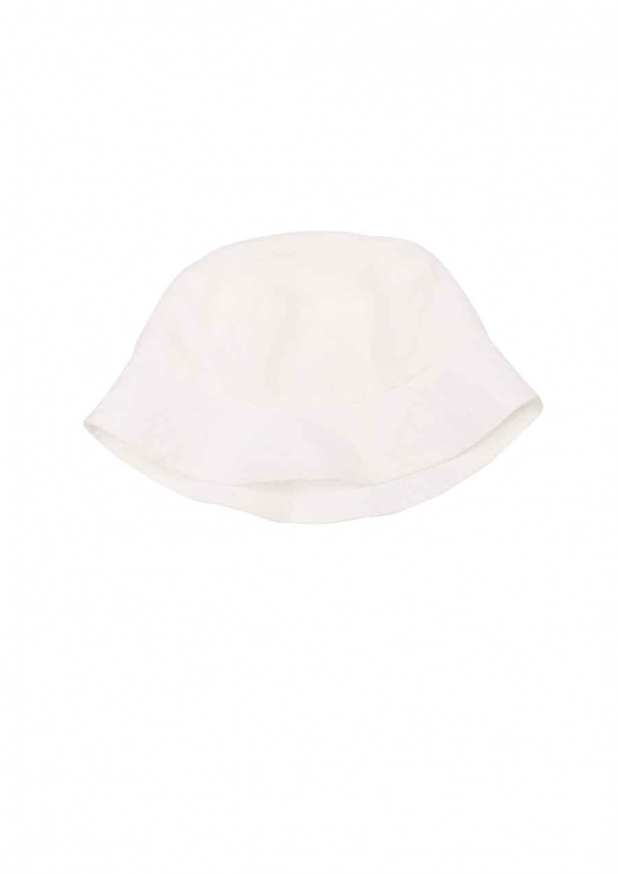 Hat white linen SS20091