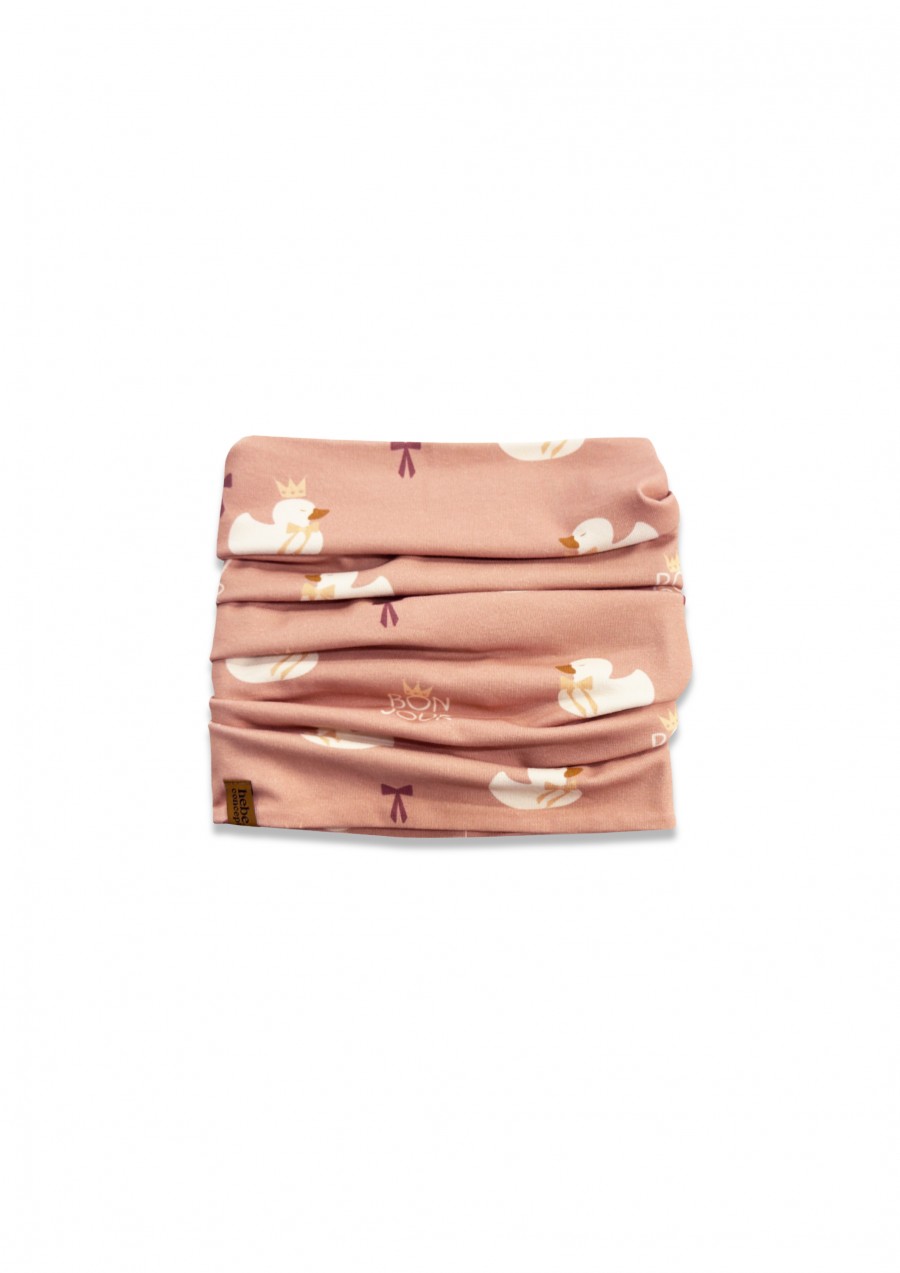 Scarf with all-over duck print 0173_F25149