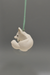 White fox necklace (small) POP12