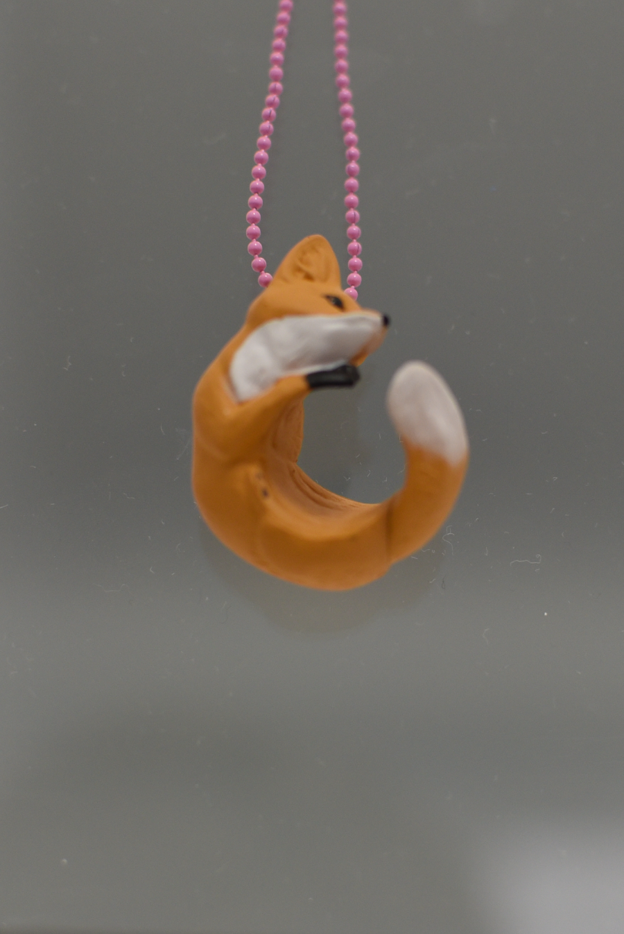 Orange fox necklace (small) POP11