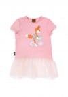 Top pink with tulle and Tuta`s fox print TUTSS2303