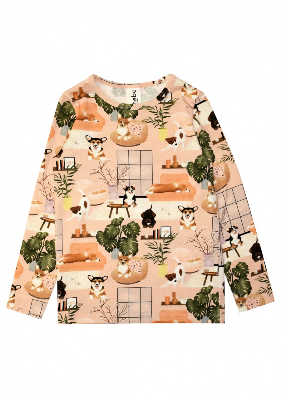 Top with Parisian home print for female FW21388
