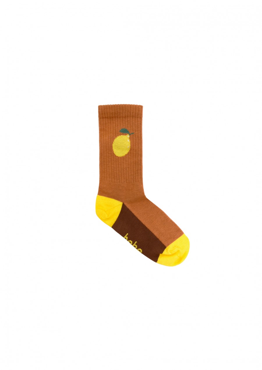 Socks brown with lemon SS23363L