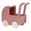 Wooden doll pram with textile LD7096