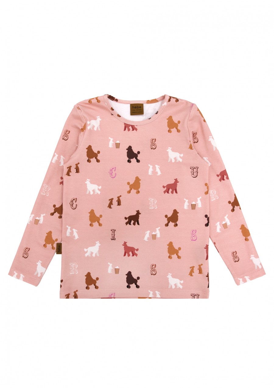 Top with poodle print FW23091L