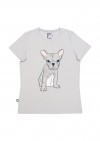 Top grey with dog for female SS19209
