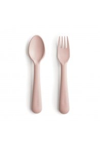 Mushie Fork & Spoon - Blush