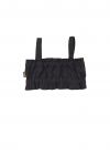 Top black linen with straps SS23353L