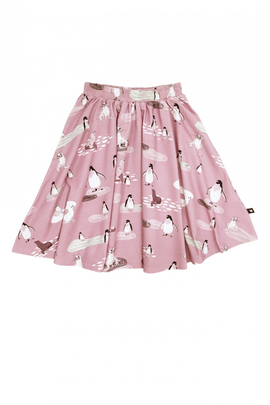 Pink skirt with penguins and seals MSV1001