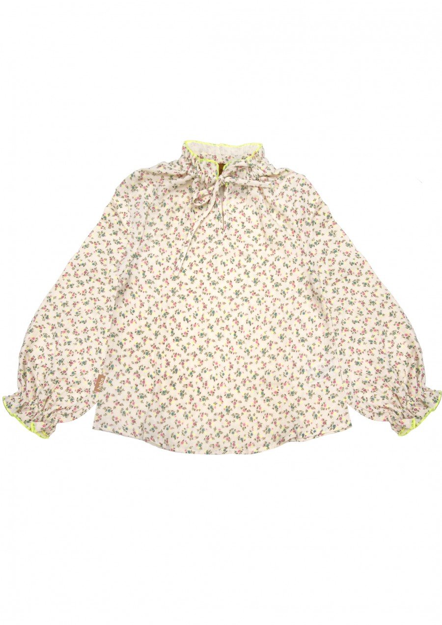 Blouse with min small floral print SS23296