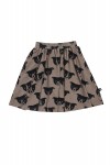 Brown skirt with dogs FW18093