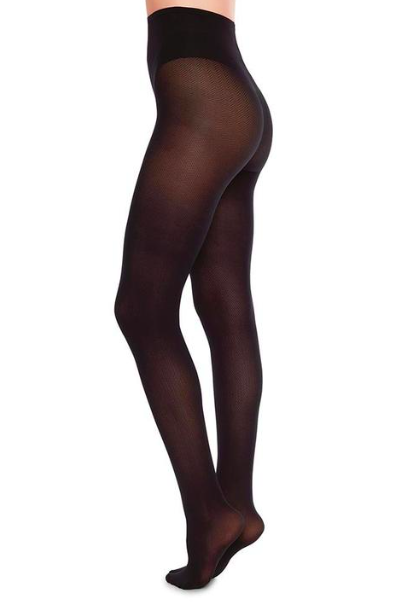 Swedish Stockings Nina Fishbone Tights Black NINA-FTB